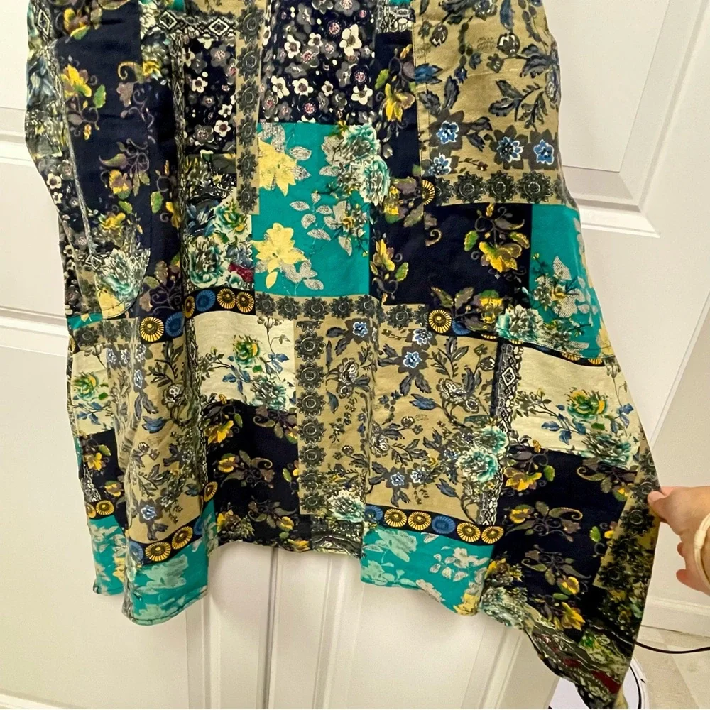 Yak & Yeti Sm/M Patchwork Cotton Dress NWT - Picture 5 of 12